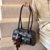 Bolso de Mano Vintage Combinable para Mujer 2025 Nuevo Bolso de Hombro de Gran Capacidad para Viajero Bolso de Moda para Axila para Mujer