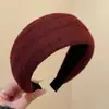Diademas de Lana de Ala Ancha para Mujer Otoño e Invierno 2025 Nuevo Estilo Diademas de Moda con Elegante y Versátil Pasador de Alta Gama Accesorios para el Cabello