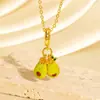 Colar Cruzado Novo Estilo Luxo Leve Esmalte Gota Diamante Cravejado Coração Futebol Flor Nicho Alto Padrão Versátil Corrente para Suéter DIY
