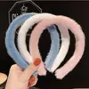Tiara de Cabelo Mao Outono e Inverno Cor Doce Tiara de Cabelo de Pelúcia Cabelo de Vison Sintético Coreia Nova ins Celebridade da Internet Moda Acessórios de Cabelo