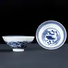 Taza de té cerámica sombrero maestro taza de té pintada a mano té individual taza de té japonés azul y blanco porcelana taza de té juego de té kung fu cuenco de té al por mayor