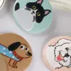 Insignia Bordada Dibujo Animado Anime Animal Insignia de Pecho Planchable Fiesta Universitaria Broche Redondo Tela Creativa Cultural Regalo