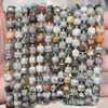 6mm 8mm Pedra Natural Cristal Ágata Canto Chanfrado Quadrado DIY Pulseira Colar Acessórios de Joias Produtos Semi-Acabados Atacado