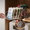 Caja de Almacenamiento para Refrigerador de Cocina, Caja de Almacenamiento Estilo Japonés para Gabinete, Canasta de Almacenamiento con Ruedas, Caja de Almacenamiento con Compartimento para Snacks
