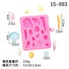 Série Oceano decoração de bolo estrela do mar molde de silicone líquido bolo de fondant argila molde de epóxi
