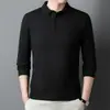 Nuevo Estilo Otoño e Invierno 2024, Polo Grueso con Forro de Felpa, 6 Lanas, Popular en Transmisiones en Vivo de Douyin, Suéter de Lana para Hombre