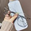 Gafas para Miopía Anti-Luz Azul Monturas de Gafas Transfronterizas Estilo Coreano Montura Cuadrada Grande Gafas para Estudiantes para Caras Grandes Monturas de Gafas con Efecto Adelgazante Gafas para Miopía