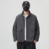 Outlet de Fábrica Otoño Nuevo Chaqueta con Cuello para Hombre 2024 Nueva Chaqueta Casual Coreana Top Chaqueta de Trabajo para Hombre