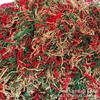 Venta al por mayor Papel de Rafia Multicolores 200g Seda Arrugada Rafia Relleno a Prueba de Golpes Papel de Relleno Navideño Seda Festivo