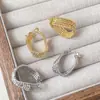 Brincos da Moda e Elegantes de Luxo Leve, Acessórios de Orelha Exquisitos de Alta Qualidade para Atacado, Brincos de Tarraxa Tendência Retro de Nicho, Elegantes e Versáteis para Mulheres