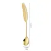 Al por mayor Cuchara y Tenedor de Acero Inoxidable 304 Souvenir Cuchara para Remover Café Regalo de Postre Cuchara Pequeña Pulido Espejo