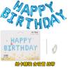 Banner Feliz Aniversário Balão de Letras Feliz Aniversário Decoração de Festa Infantil Arranjo Balão de Filme de Alumínio