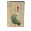 Cortina de Puerta Retro China Estilo Zen Tela Cortina Parasol Dormitorio Sala de Té Cortina de Tela Divisoria Estilo Antiguo Baño Cortina Media