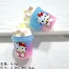 Dopamina 3D Gato Lindo Taza de Crema Accesorios de Resina DIY Funda de Teléfono Pegamento de Crema Accesorios para el Cabello Charms para Zuecos