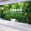 Decoración de pared de fondo anti-decoloración planta artificial pared pared de plantas verdes balcón flores falsas césped de plástico escaparate tienda decoración