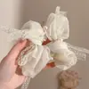 Scrunchie com vibe feminina, elástico de cabelo coreano fofo, acessório de cabelo estilo preguiçoso oversized, faixa de cabelo para coque