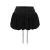 Otoño 2026 Nuevo Estilo Coreano Chica Picante Diseño de Cordón Tulipa Falda Corta Moda Femenina Temperamento Elegante Adelgazante Falda Esponjosa