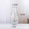 Ins estilo estilo nórdico pequeno vaso transparente decoração de vidro fresco sala de estar flor seca arranjo de flores decoração de mesa