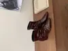Botas Altas de Tacón Grueso con Punta Aguda para Mujer, Caña Media, 2026 Otoño/Invierno, Botines Nuevos, Cremallera Trasera Fruncida, Botas de Montar