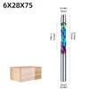 Cuchillo de recorte compuesto multicolor, broca de fresadora de aleación sólida para carpintería para recorte de tablero de densidad y tablero multicapa, recortadora y máquina de grabado