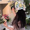 Turbante Retrô Francês Viagem de Primavera Doce Fofo Crochê Vazado Artístico Tricô Tira de Cabelo Lenço Triângulo Especiaria