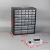 Caja de Almacenamiento para Artículos Varios de Escritorio Plástico Simple Tipo Cajón Compartimentada Caja de Herramientas para Piezas Clasificación y Organización Hogar Montado en Pared