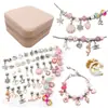 Amazon Kids Pulseira de Contas DIY Educacional Feita à Mão Colar de Coelho Pulseira Presente de Aniversário Caixa de Presente de Contas para Mulheres