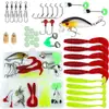 Caixa de Iscas Conjunto, Iscas Artificiais Simuladas, Iscas Rígidas, Iscas Macias com Lantejoulas, Isca de Sapo, Equipamentos Minnow, Conjunto Completo, Atacado Personalizado