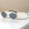 Nuevas gafas de sol ovaladas transfronterizas 2024, lentes de moda de Amazon, pequeñas gafas de sol redondas de metal, gafas de sol de moda para hombres y mujeres.