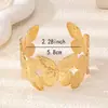 Pulsera de Acero Inoxidable Mariposa para Mujer de Venta Caliente Europea y Americana Transfronteriza con Apertura, Recubrimiento al Vacío 18K que No se Desvanece, Moderna y a la Moda