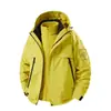 Jaqueta três em um à prova de vento e à prova d'água para homens e mulheres, com forro de fleece, adequada para outono e inverno, e projetada para caminhada, ciclismo e montanhismo