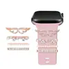 Accesorios para Smartwatch Traje Adecuado para applewatch Reloj con Anillo Decorativo de Alas Decoración de Correa de Silicona