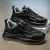 Zapatos de Hombre Invierno 2025 Nuevos de Suela Gruesa que Aumentan la Altura Versátiles Casuales Deportivos para Correr Tendencia Transpirables Zapatos de Padre para Hombre