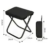 Taburete Plegable Silla de Pesca Taburete Pequeño Plegable Silla de Acampar Silla Plegable Taburete Plegable para Exteriores Silla Plegable para Exteriores de Acero al Carbono