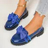 2026 Verano Nuevo Comercio Exterior Tallas Grandes Mujer Casual Cómodos Moño Estilo Británico Zapatos Planos de Moda Talla Única para la Mayoría