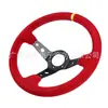 Volante universal modificado para coche transfronterizo de 14 pulgadas 350 mm mate de carreras competitivo para juegos volante cóncavo