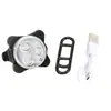 Luz trasera de bicicleta de montaña, faro delantero, luz trasera brillante para ciclismo nocturno, recargable por USB, faro de advertencia de 3 LED HJ030, venta al por mayor