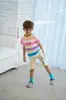 Pantalones Casuales de Salida de Verano para Niños con Estampado de Caras Sonrientes de Dibujos Animados, Pantalones Cómodos para el Hogar de Niños Pequeños y Medianos