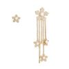 Kenjay Brincos de Moda Europeia e Americana Oferta Especial Moda Clássica Cobre Zircônio Natural Fritilar Metal Brincos Geométricos