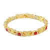 Pulsera Magnética Cruzada Ajustable para Mujer de Venta Caliente Transfronteriza Europea y Americana Aleación Oro Diamante Colorida Pulsera de Moda Personalización