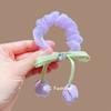 Anel de Cabelo Grande Estilo Coreano Tulipa Fita Intestino Grosso Feminino Corda de Cabelo de Alta Qualidade Elástico Picos Rabo de Cavalo Corda de Cabelo Elegante Adorno de Cabeça Flor