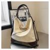Bolso de Contraste de Color con Sentido de Alta Gama para Mujer 2024 Primavera Nuevo Estilo Occidental Bolso Tipo Cubo Popular en Internet Bolso Tote Multiusos de Un Solo Hombro