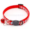Gato Mascota Dibujo Galgo Estampado Banda Campana Anillo Cuello Decoración Perro Anti-pérdida Cara Gato Hebilla Collar