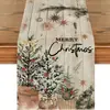 Navidad Santa Claus Americano Muñeco de Nieve Camino de Mesa Mantel de Lino Estampado Camino de Mesa Decoración Navideña Tela para Camino de Mesa Bandera de Mesa de Café