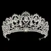 Joyas de novia accesorios de boda diadema de aleación de diamantes de imitación tocado corona estilo princesa elegante de lujo corona de cumpleaños