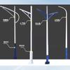 Luminaria LED Municipal para Calle Poste de Doble Cabezal 6m Solar 8m Doble Brazo Poste Alto y Bajo 5m Potencia Paisaje Poste de Alumbrado Público