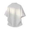 Nova Camiseta de Verão 2026 para Homens, Manga Curta, Gola Meio Aberta, Casual Solta, Gola Alta Pequena, Camiseta de Manga Curta com Efeito Gelado