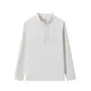 Sudadera básica de otoño e invierno versátil de alta elasticidad cómoda con media cremallera, bolsillo sellado, para exteriores, estilo casual de moda, camisa base