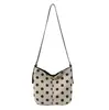 Bolsa de Mão Feminina Minimalista Tendência Estilo Coreano Moda Bolsa de Ombro 2026 Novo Modelo Nicho Simples Bolsa de Ombro de Bolinhas Atacado
