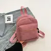 Mini Mochila para Mujer Estilo Coreano Pequeña de Pana Estilo Mori Doble Hombro Versátil Madura Estilo Universitario Bolso para Mujer Alto Valor